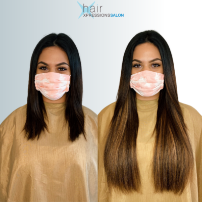hair extensions before after houston hair salon